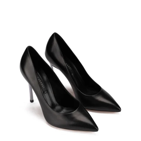 Дамски черни обувки с ток "Blade" Casadei — снимка 7