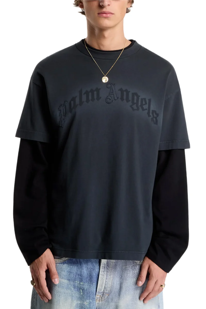 T-Shirt Patch Pa Regular PAMAA001JR006-1010 black