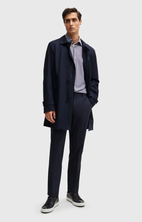 Палто от вълнен бленд — снимка 2
