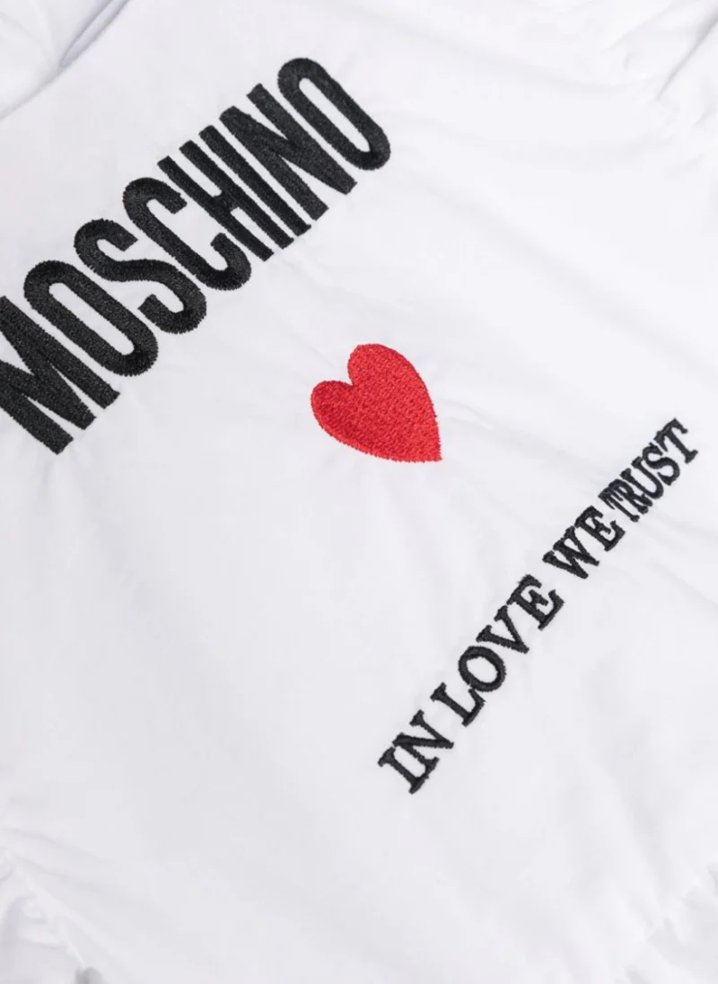 Рокля с бродерия Moschino Kids — снимка 3