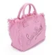 Розова плажна чанта Vanity SAINT BARTH — снимка 3