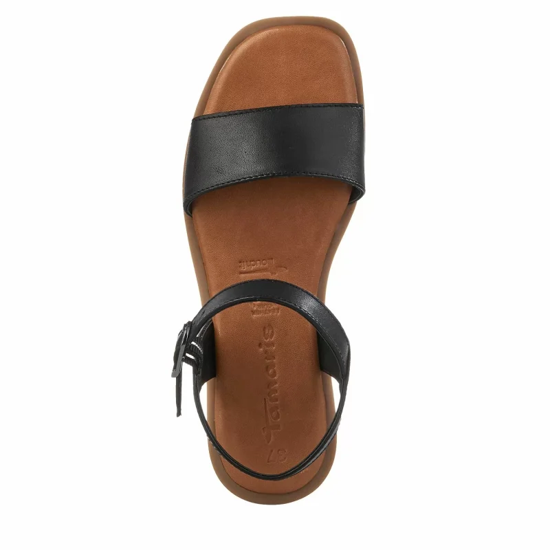 Дамски Равни Сандали TAMARIS – 1-28160-42-001 BLACK — снимка 5