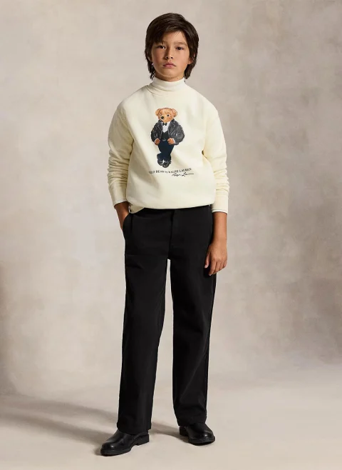 Суитшърт с принт 'Polo Bear' Ralph Lauren Kids 7-14 — снимка 3