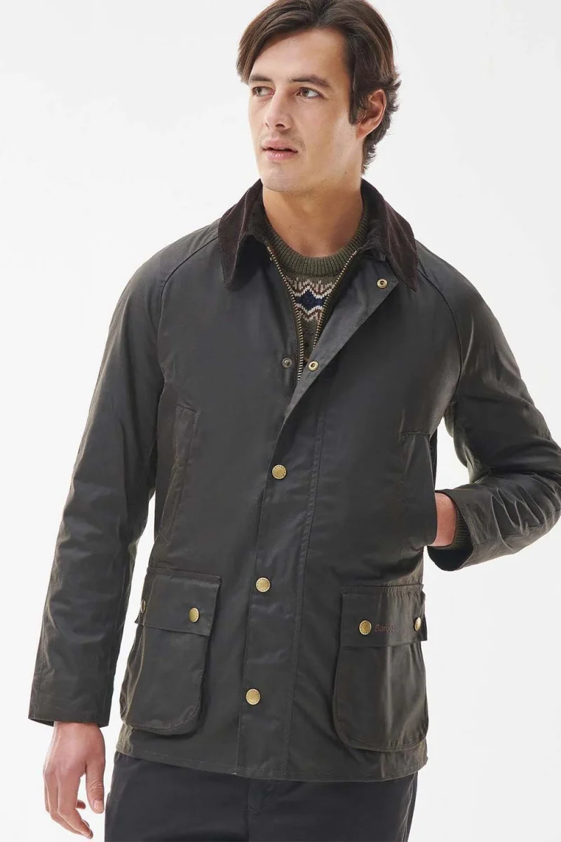 Яке Ashby Wax MWX0339 ol71 olive — снимка 2