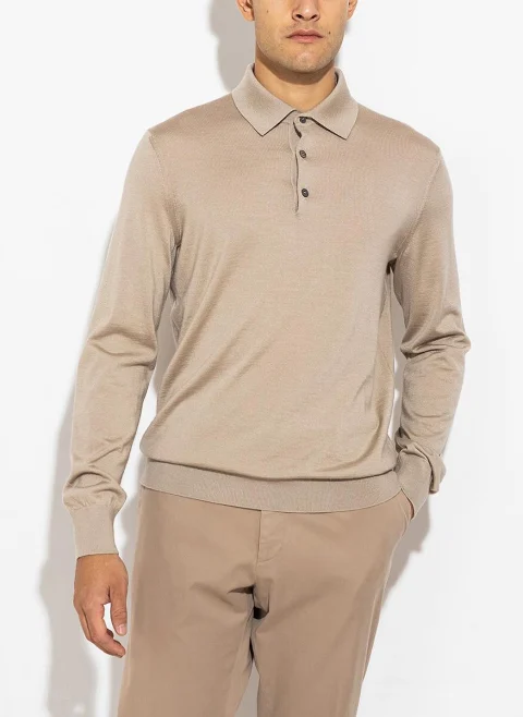 Полошърт от кашмир и коприна Zegna — снимка 4