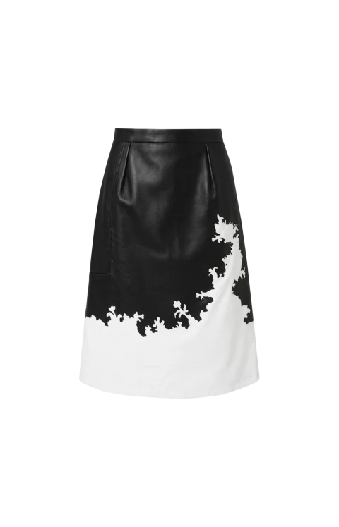 Shin Lace Cut-Out Skirt