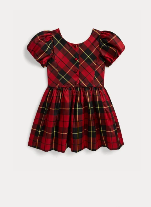 Карирана рокля от тафта Ralph Lauren Kids 2-6 — снимка 2