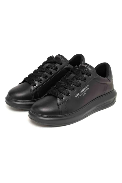 Sneakers Kore Python Tab Lo Lace KL56584 000-black lthr — снимка 2