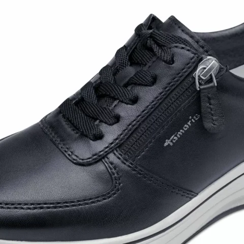 Дамски Сникърс TAMARIS – 1-23711-42-848 NAVY LEATHER — снимка 4