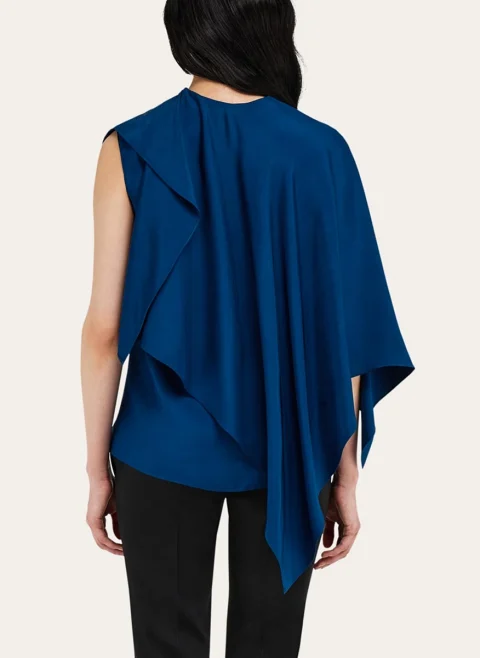 Блуза с 'cape' детайл Ferragamo — снимка 3