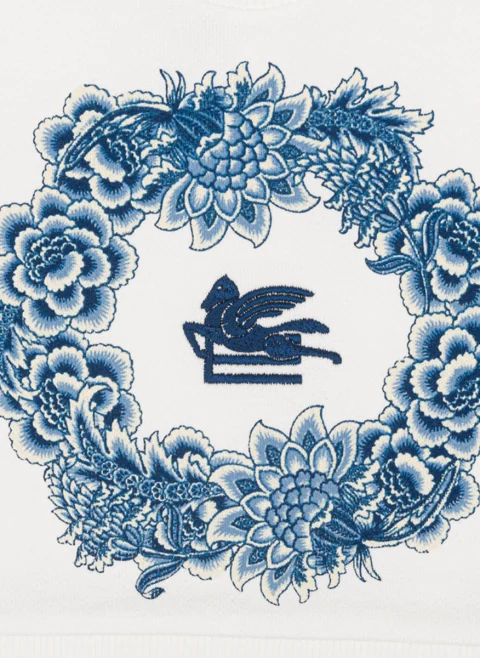 Суитшърт с бродерия 'Pegasus' Etro Kids — снимка 3