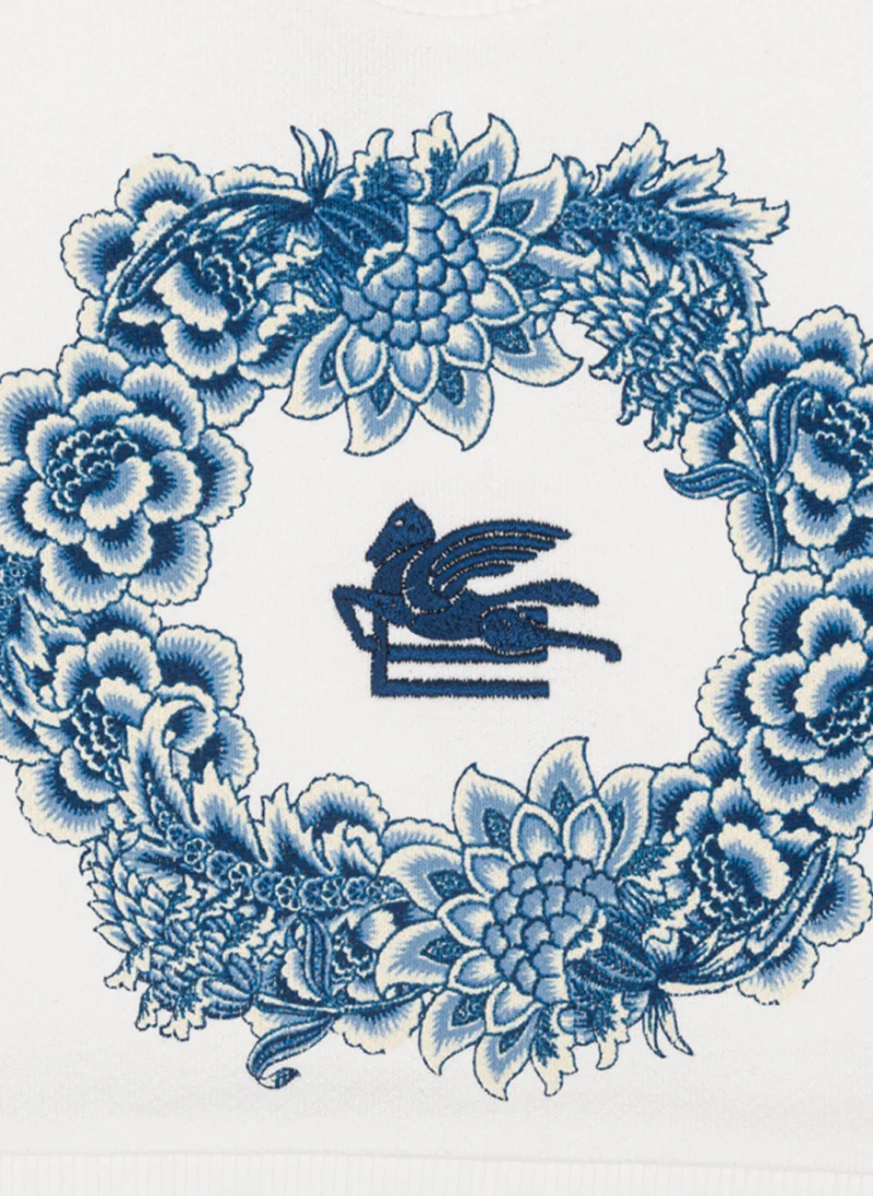 Суитшърт с бродерия 'Pegasus' Etro Kids — снимка 3