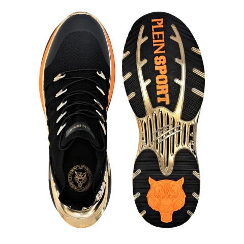 Дамски черни маратонки RUNNER CHROME SURFER PLEIN SPORT — снимка 8