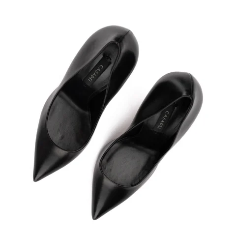 Дамски черни обувки с ток "Blade" Casadei — снимка 9