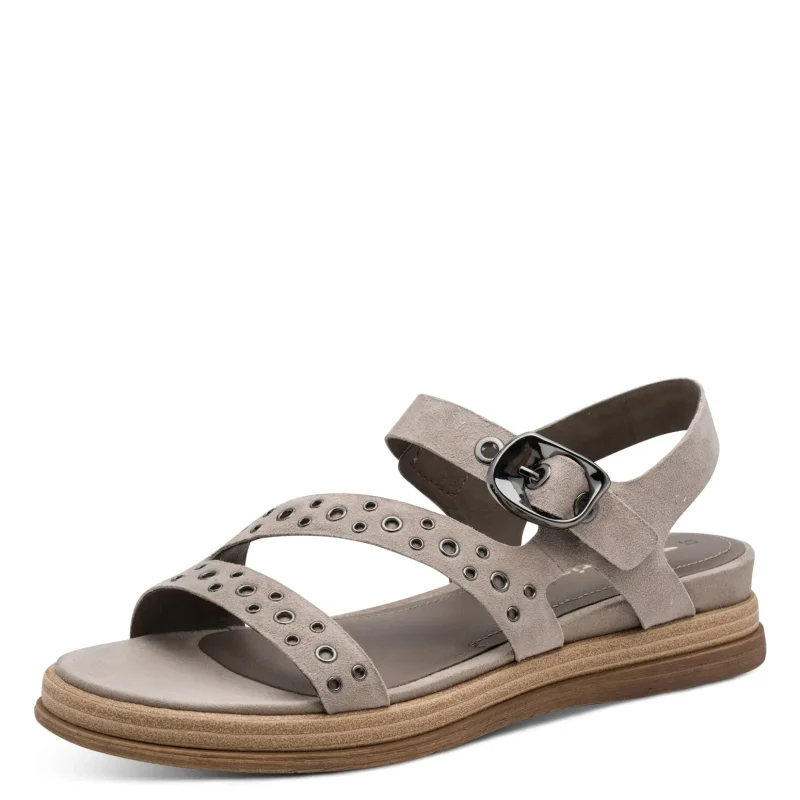 Дамски Равни Сандали TAMARIS – 1-28217-46-341 TAUPE — снимка 3