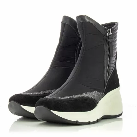 Дамски Спортни Боти CARLO FABIANI – 23901 BLACK COMBI — снимка 3