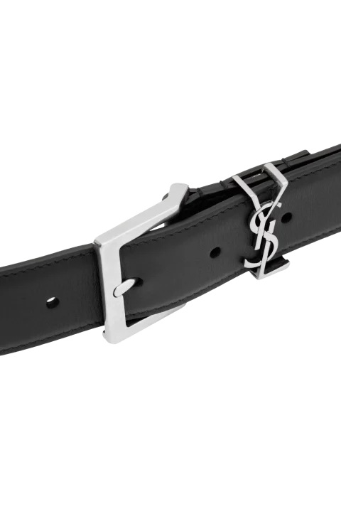 Cassandre Vadim Belt in Black Smooth Leather — снимка 2