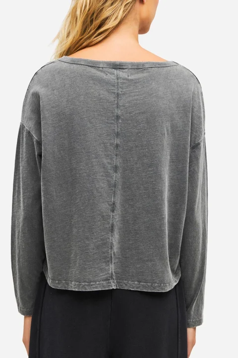 Блуза V Neck Relaxed DLWL000064 vintage grey — снимка 2