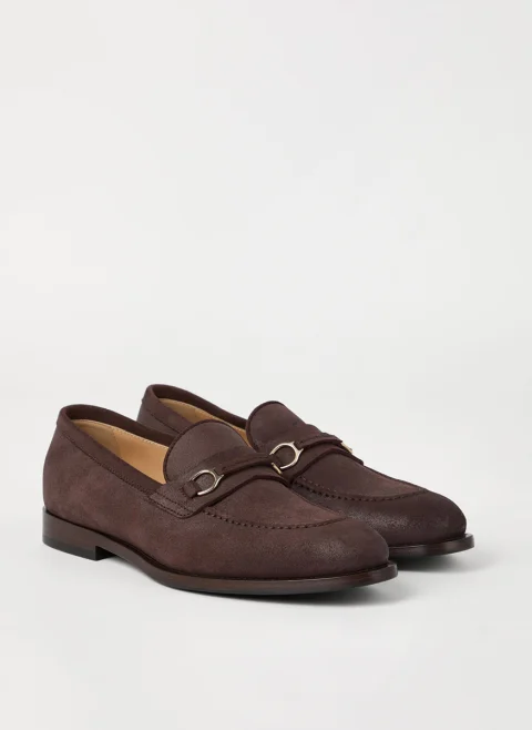 Велурени мокасини 'Penny' Brunello Cucinelli, — снимка 7
