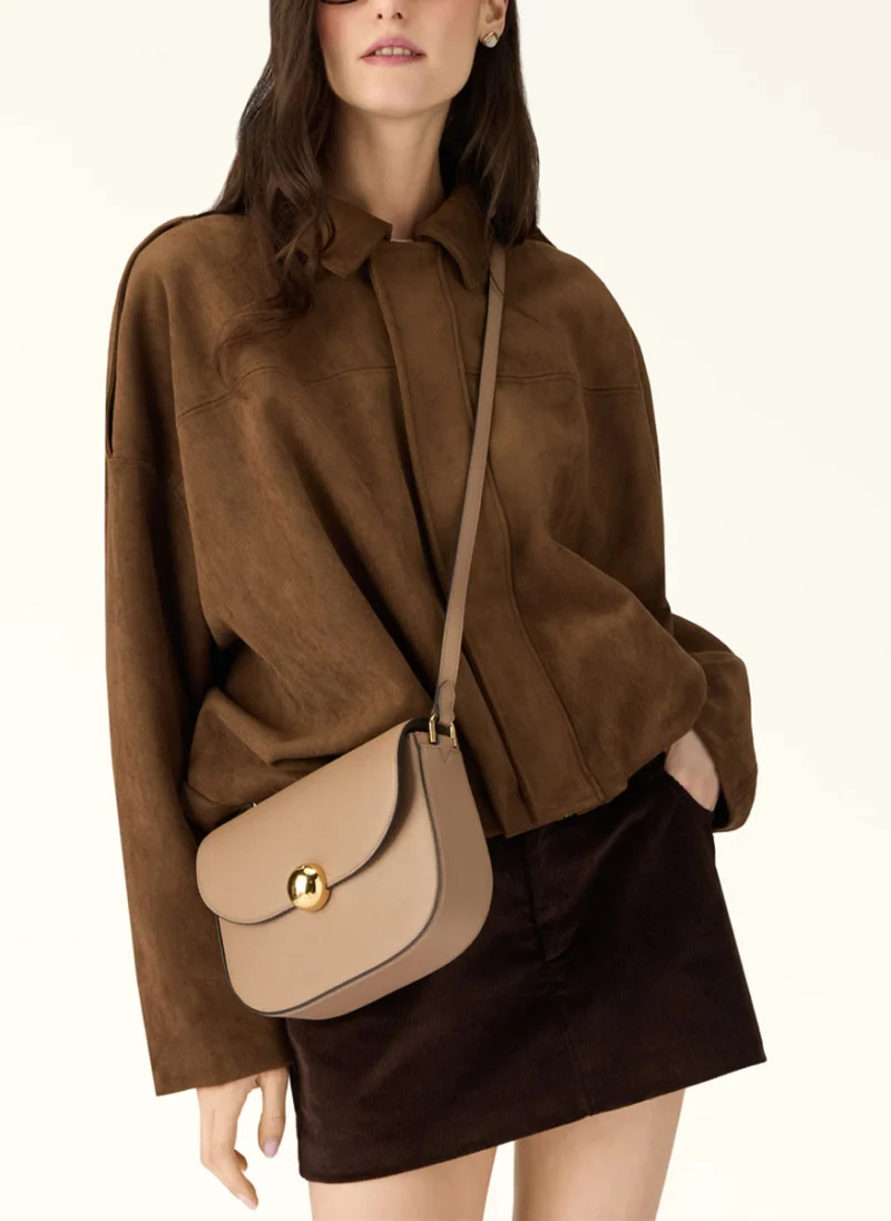 Crossbody чанта Furla Moonlight Toffee — снимка 4