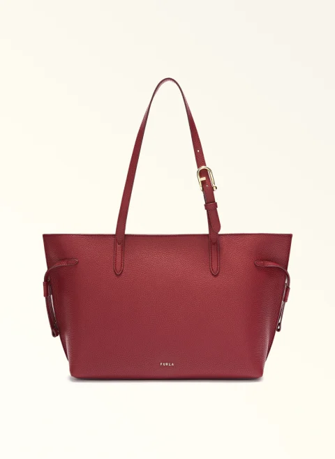 Кожена 'Tote' чанта Furla Ava Ciliegia Nero