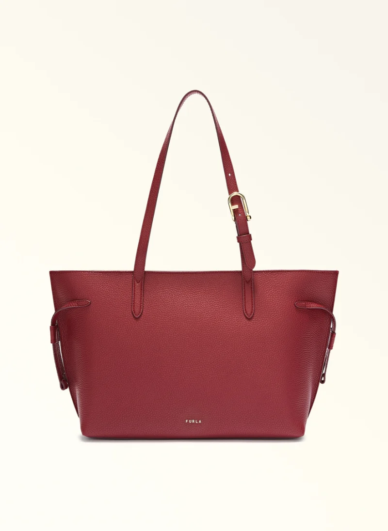 Кожена 'Tote' чанта Furla Ava Ciliegia Nero