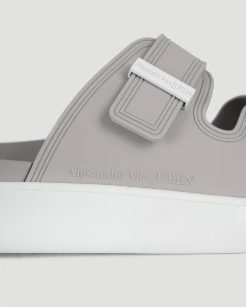 Oversized Hybrid Sandals in Grey and White — снимка 4