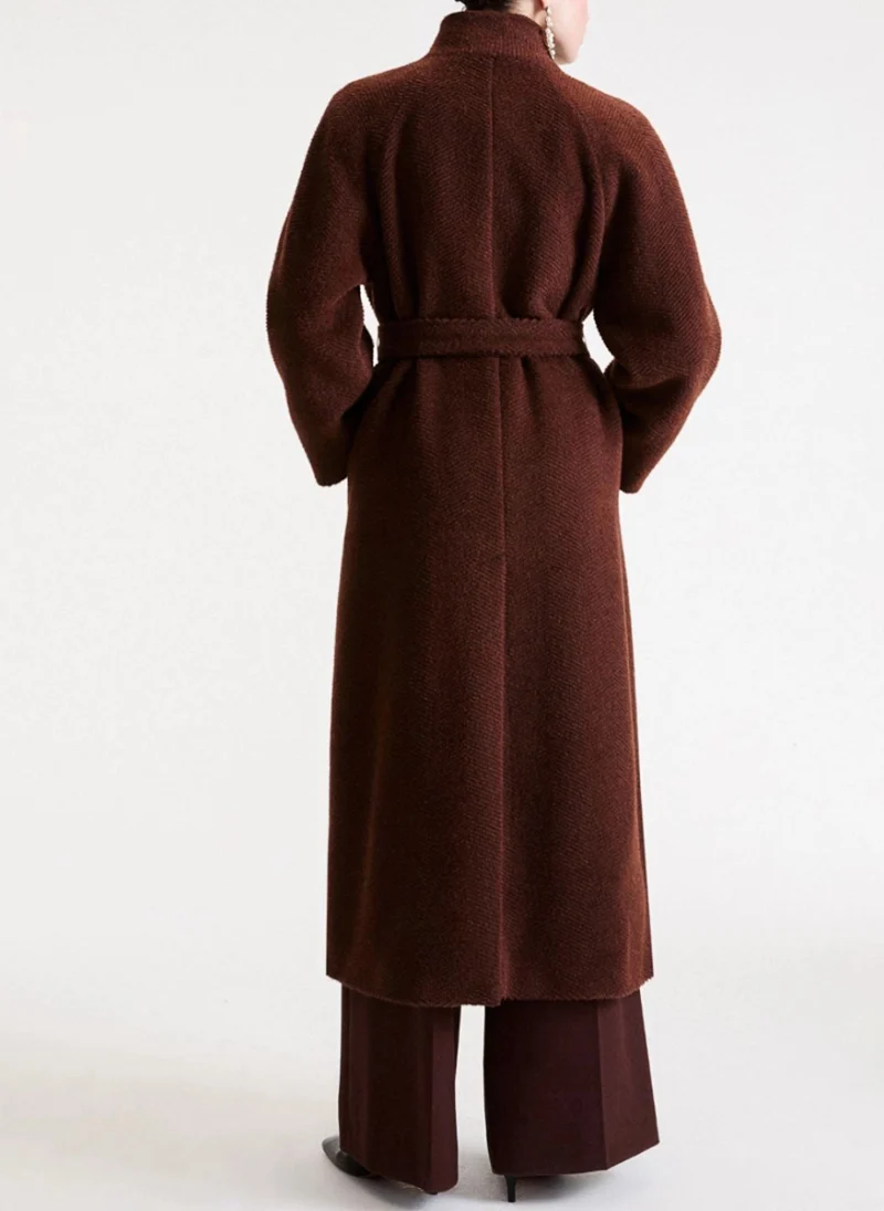 Палто с алпака 'Chevron' Marella Mllpipania — снимка 3
