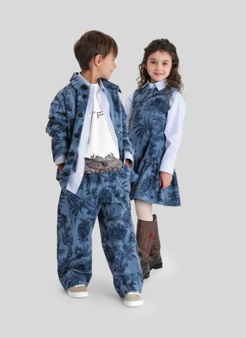 Панталон от рипсено кадифе Etro Kids