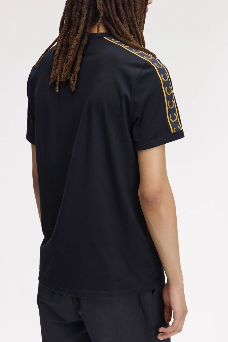 T-Shirt Contrast Tape Ringer M4613 51C navy — снимка 2