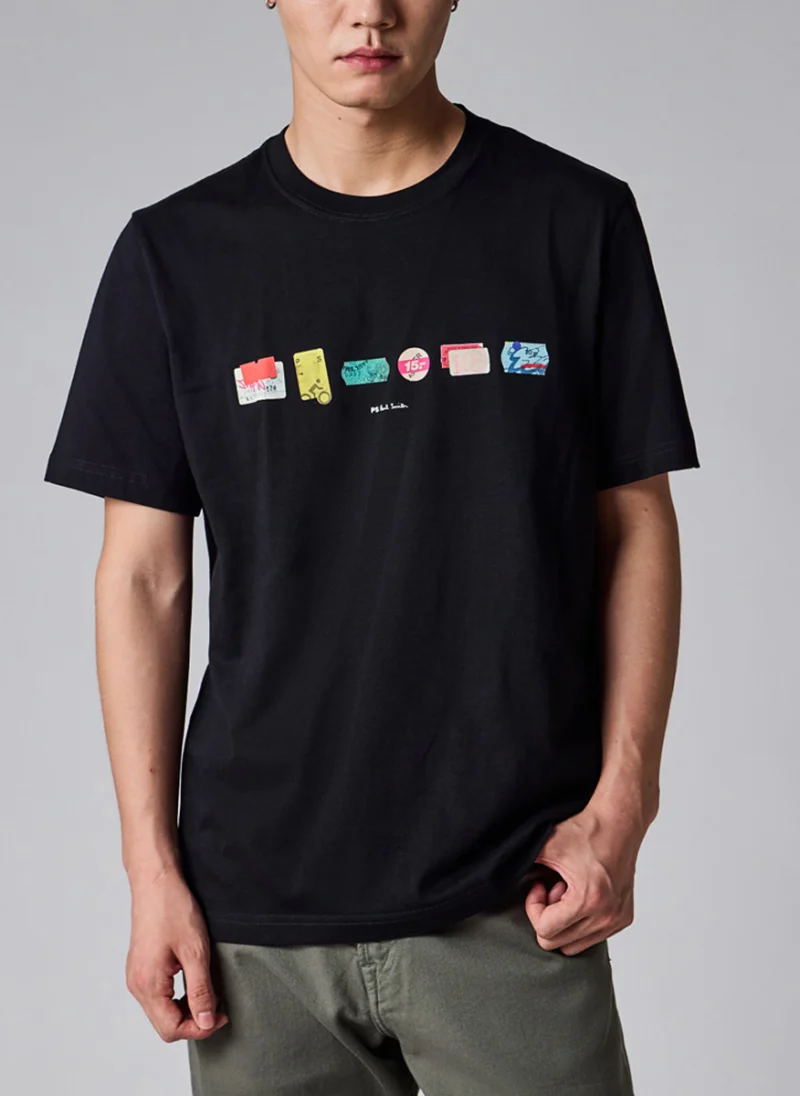 Тишърт с принт 'Stickers' PS Paul Smith — снимка 2