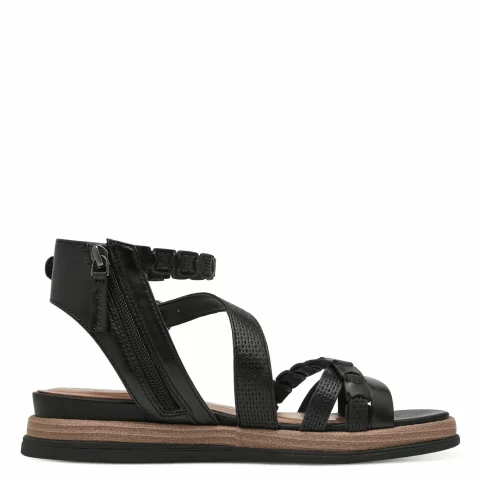 Дамски Равни Сандали TAMARIS – 1-28210-44-001 BLACK — снимка 2