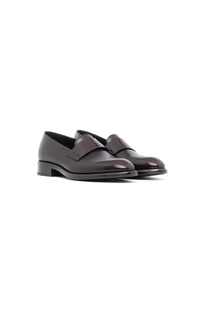 Slippers in Brushed Leather with a Leather Sole — снимка 2
