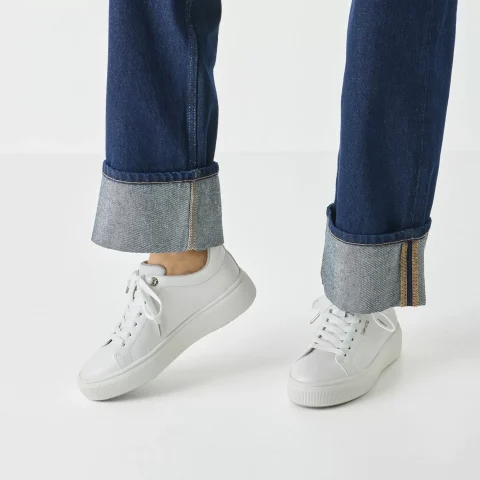 Дамски Сникърс TAMARIS – 1-23736-42-117 WHITE LEATHER_4 — снимка 7