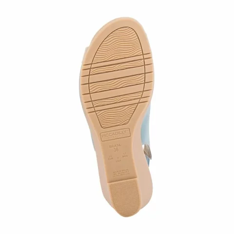 Дамски Сандали На Платформа PICCADILLY – 16301003 STRETCH SOFT AZUL SKY — снимка 4