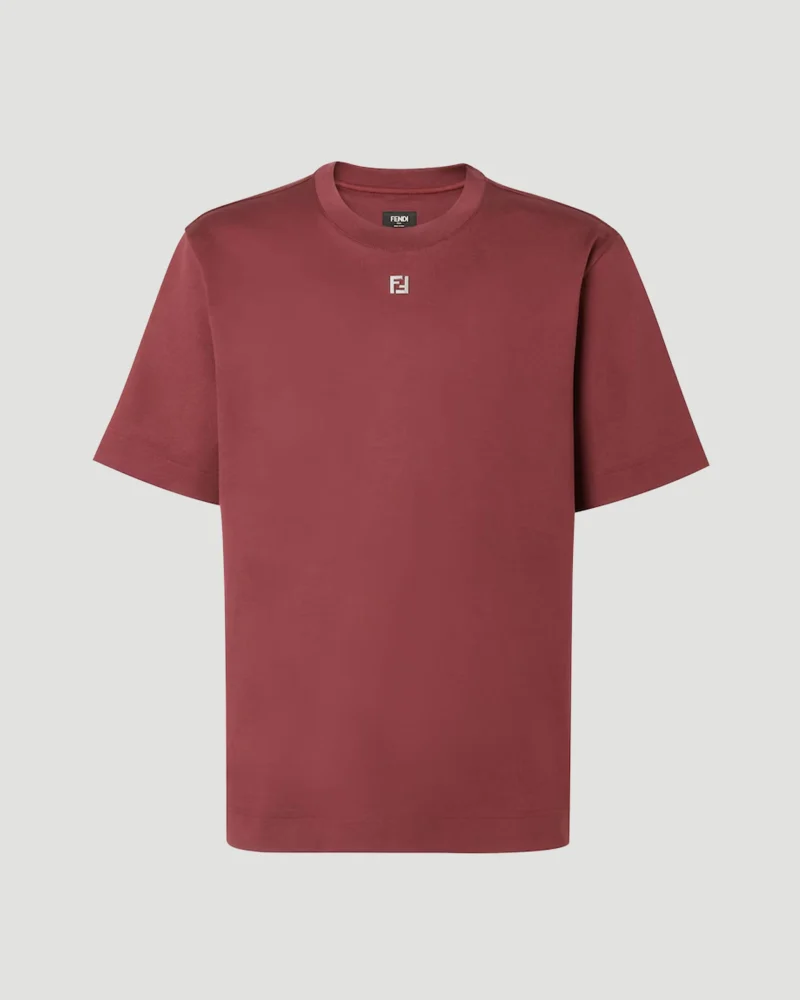 Cotton T-Shirt in Red