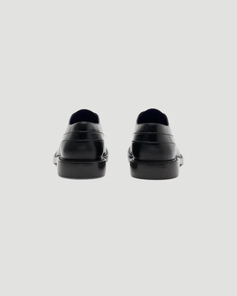 Leather Cobble Oxford Shoes — снимка 3