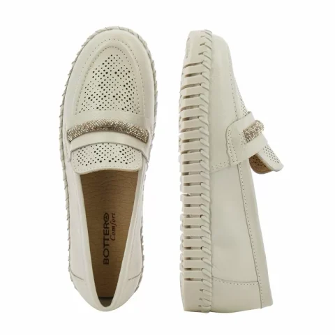 Дамски Лоуфър BOTTERO – 354319 OFF WHITE — снимка 5