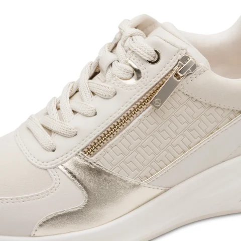 Дамски Сникърс TAMARIS – 1-23754-45-485 IVORY/GOLD — снимка 4