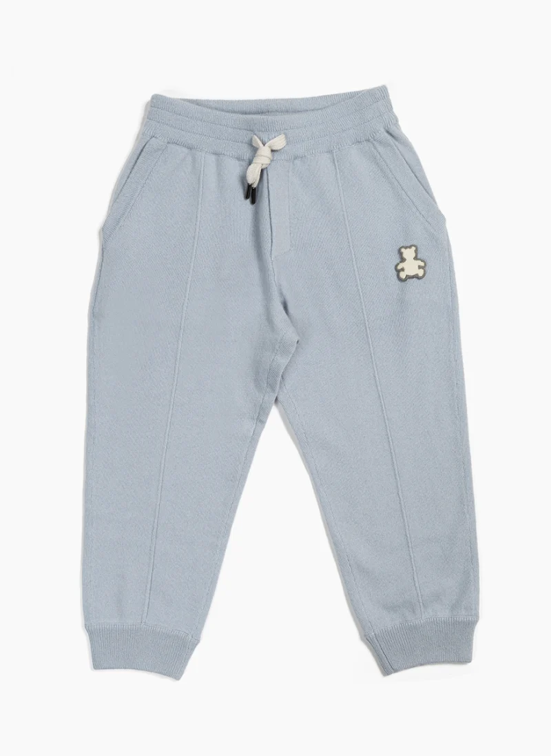Спортен панталон от фино плетиво Brunello Cucinelli Kids 2 — снимка 4