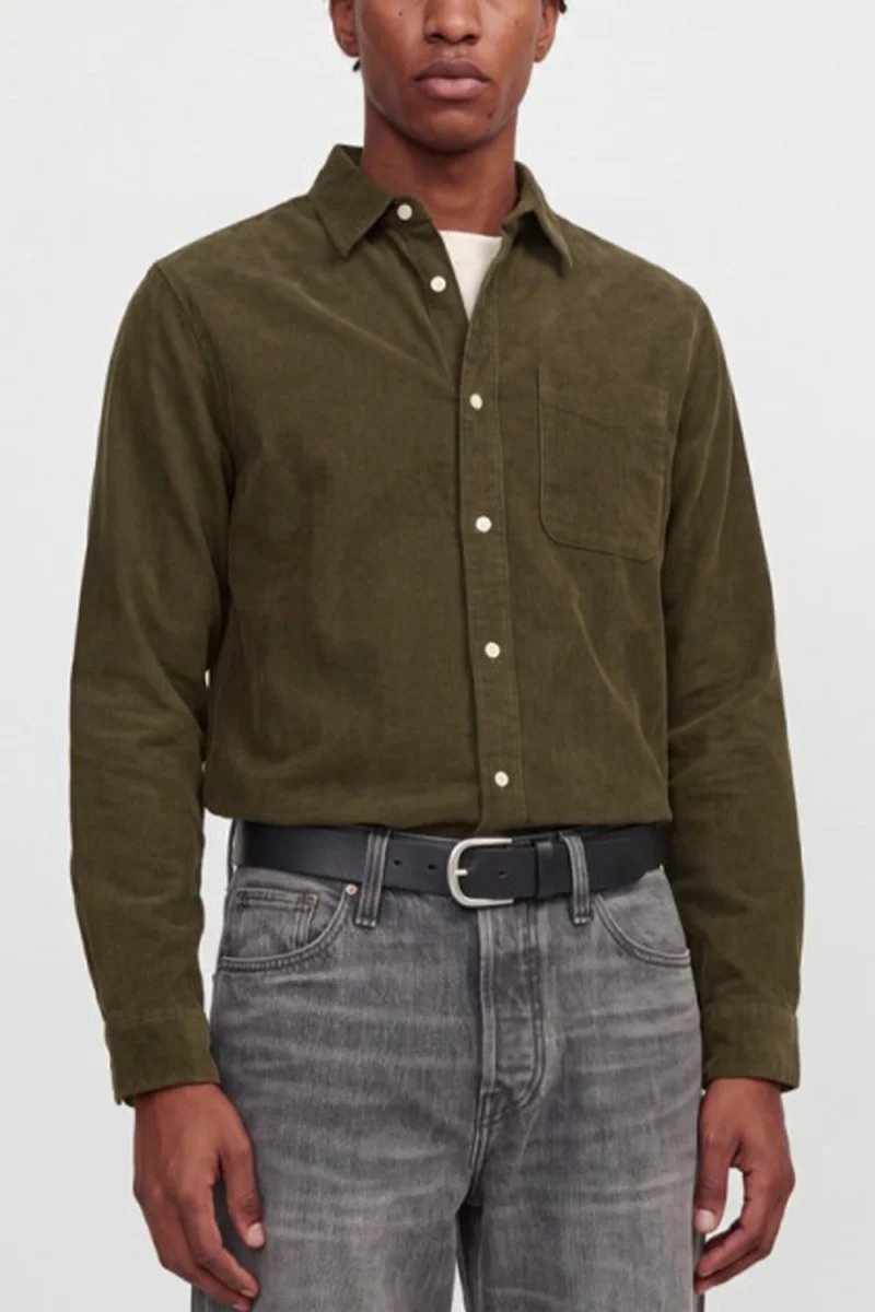 Риза Jprbluray Corduroy L/S 12301352 19-0823 TCX crocodile — снимка 2