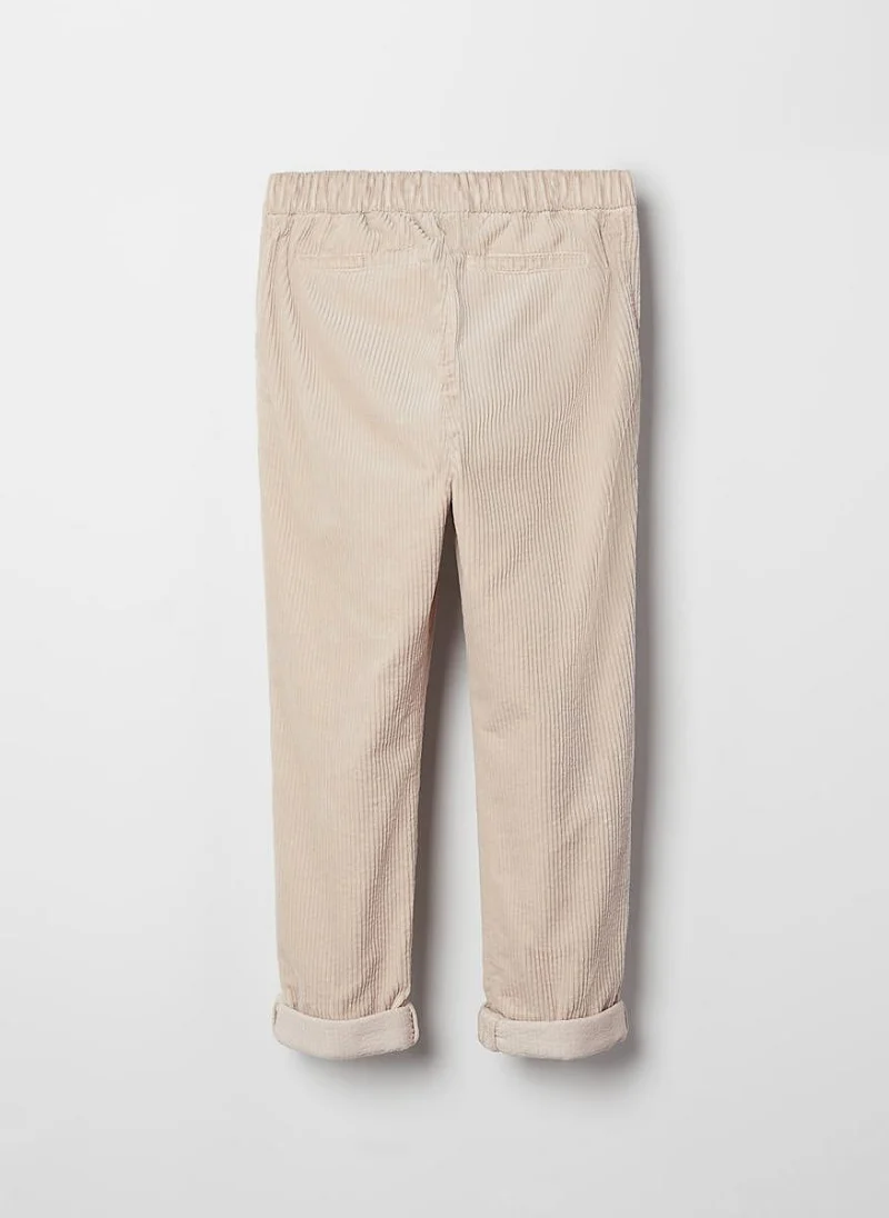 Панталон от рипсено кадифе Brunello Cucinelli Kids 12