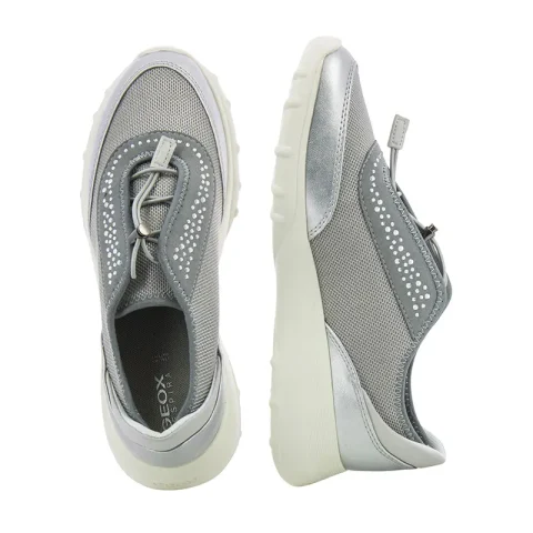 Дамски Сникърс GEOX – D35LPC C1355 D ALLENIEE LT GREY/SILVER — снимка 5
