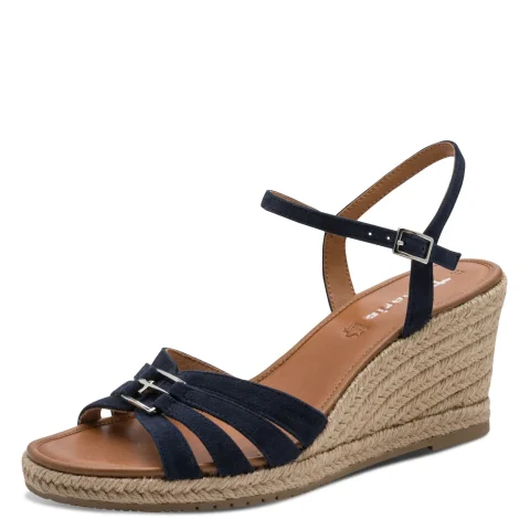 Дамски Сандали На Платформа TAMARIS – 1-28312-46-805 NAVY — снимка 3