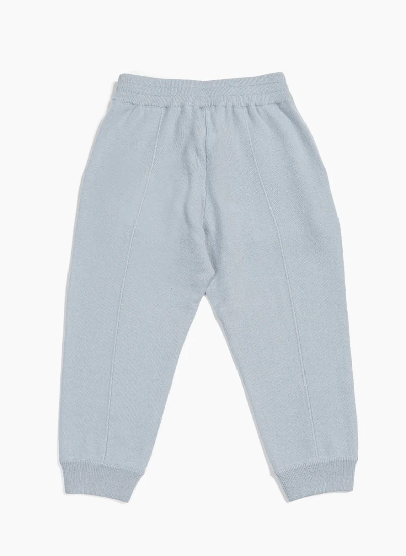 Спортен панталон от фино плетиво Brunello Cucinelli Kids 2 — снимка 5
