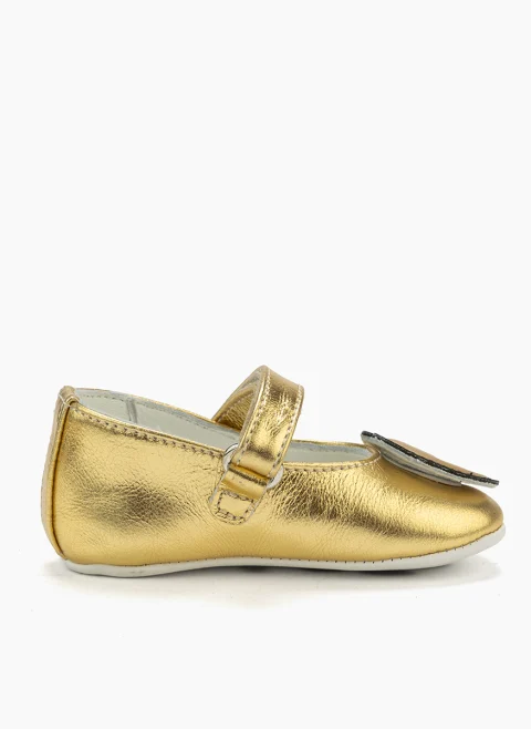 Бебешки буйки с метален ефект 'Mary Jane' Moschino Kids — снимка 4