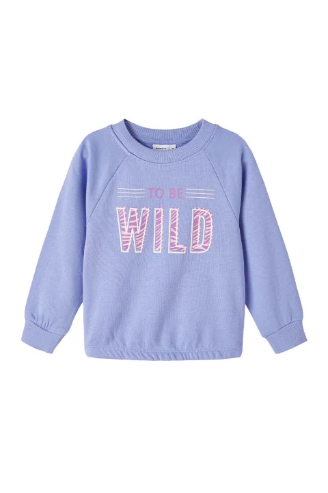 Детски Суитшърт Nmfruna Ls Sweat Bru Camp 13205917 17-3930 TCX Jacaranda