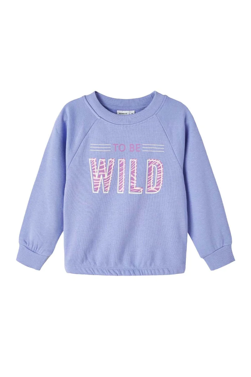 Детски Суитшърт Nmfruna Ls Sweat Bru Camp 13205917 17-3930 TCX Jacaranda