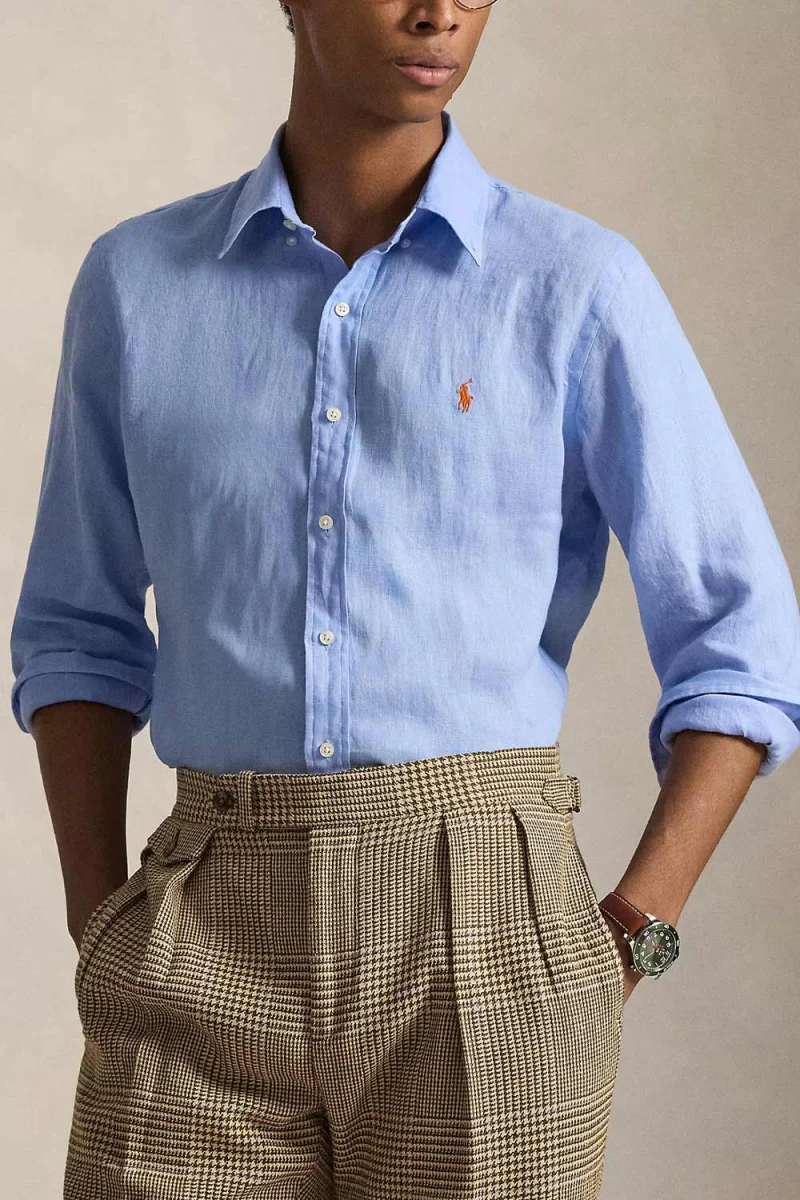 Риза Pd Linen V1-Cubdppcs 710966294509 400 blue — снимка 2