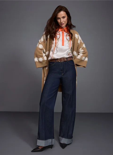 Деним с метален детайл 'Warri' Marc Cain Collections — снимка 7